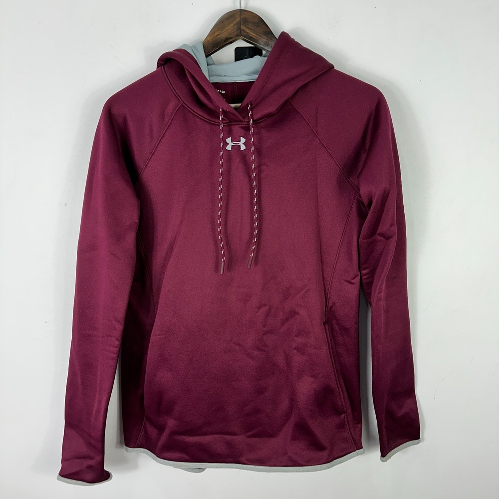 Under Armour‎ Fleece Hoodie Sweatshirt Mens Small Coldgear Performance Outdoors